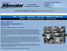 Tablet Screenshot of newburghwinwater.com